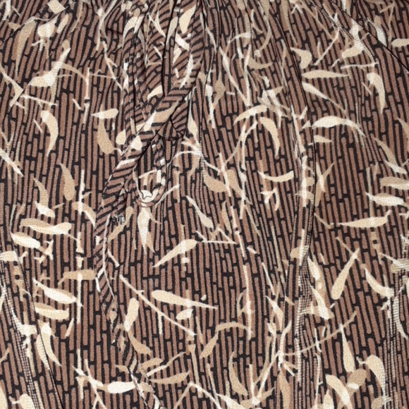 STUDIO 1940 BROWN PRINT  BELTED DRESS, SIZE  SMALL - Picture 6 of 7